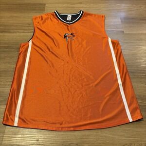 Vintage DC Athletic Club Jersey XL (Fits Large) Orange 90s Y2K Baggy AND1‎ Style